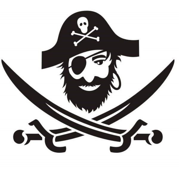 Трафарет пирата