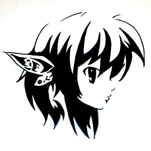 Трафарет из аниме