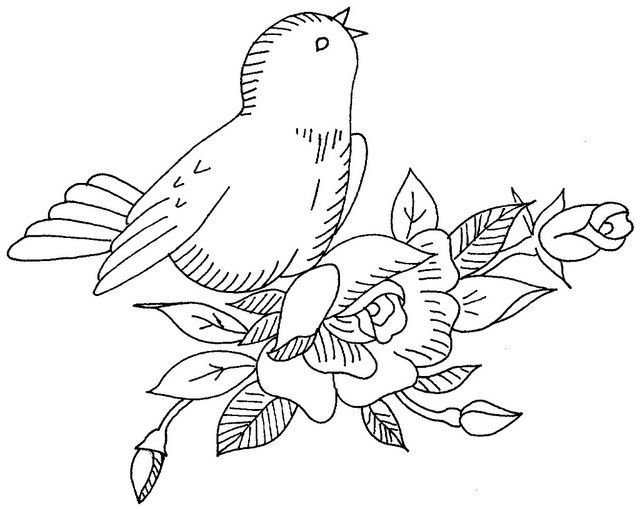 Трафареты для вышивки гладью