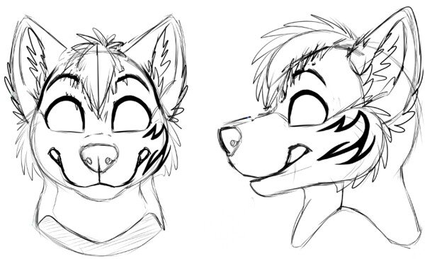 Референс головы фурсьют