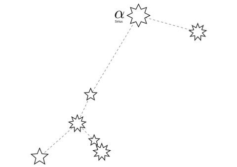 Созвездие малой медведицы схема