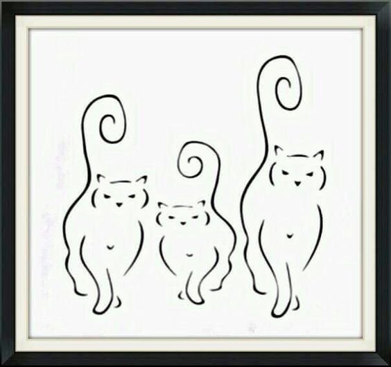 Контур кошки