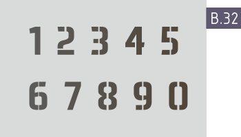 Маркировка цифры