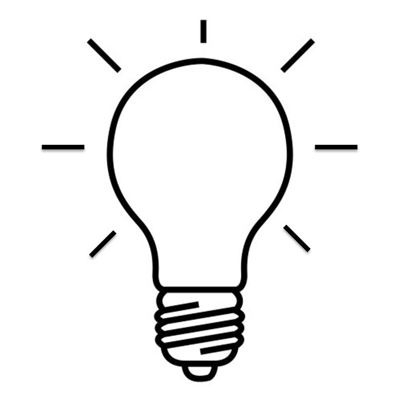 Лампочка шаблон