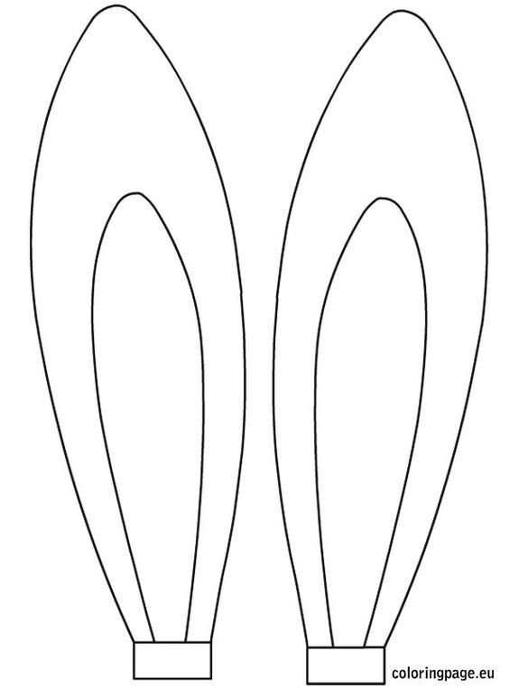 Уши зайца шаблон