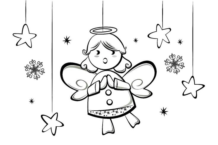Рождественские раскраски