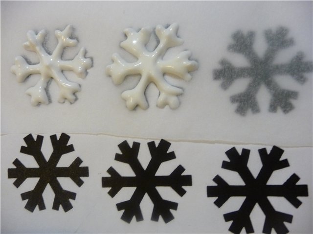 Снежинки из шоколада для украшения