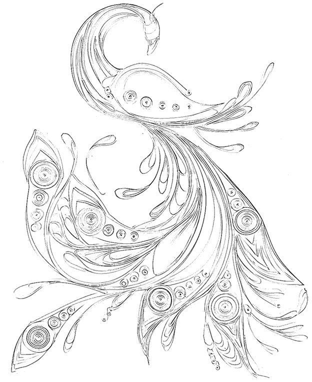 Трафарет "Жар-птица"