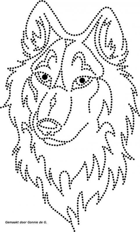 Точечные рисунки контуром