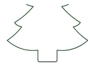 Шаблон елки для торта