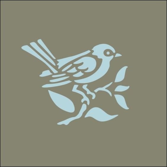 Трафареты птиц для декора