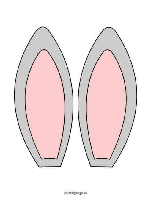 Уши зайца шаблон