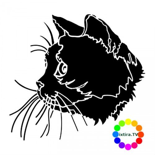 Трафареты кошек для декора