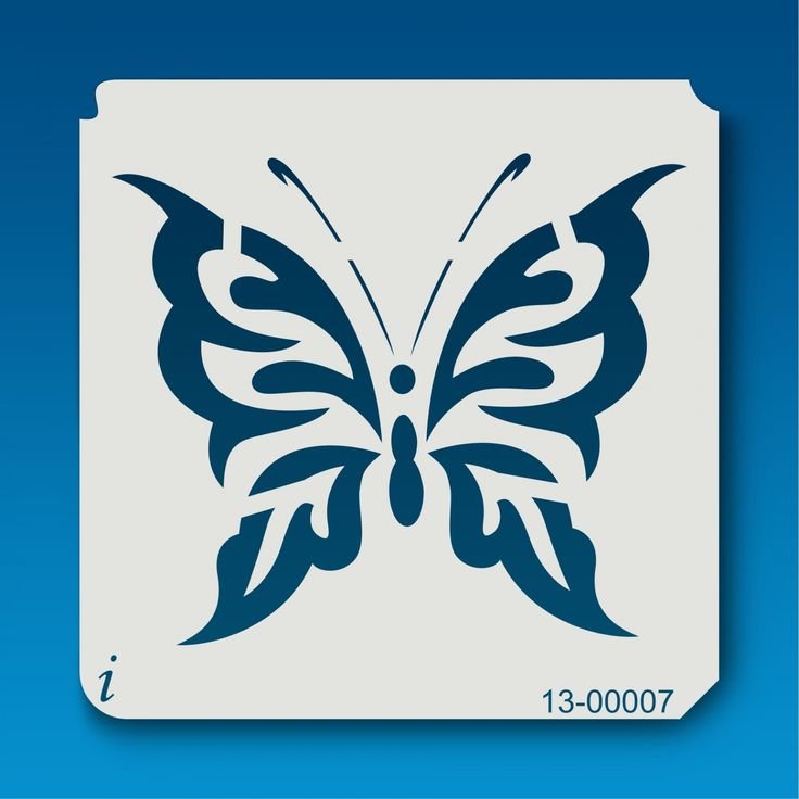 Трафареты бабочки