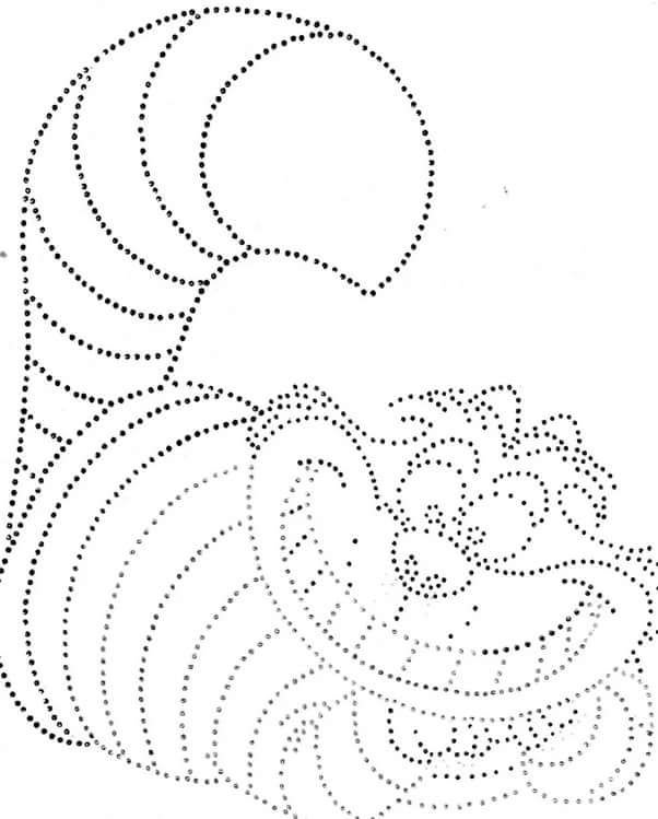 Трафарет для вышивки на картоне