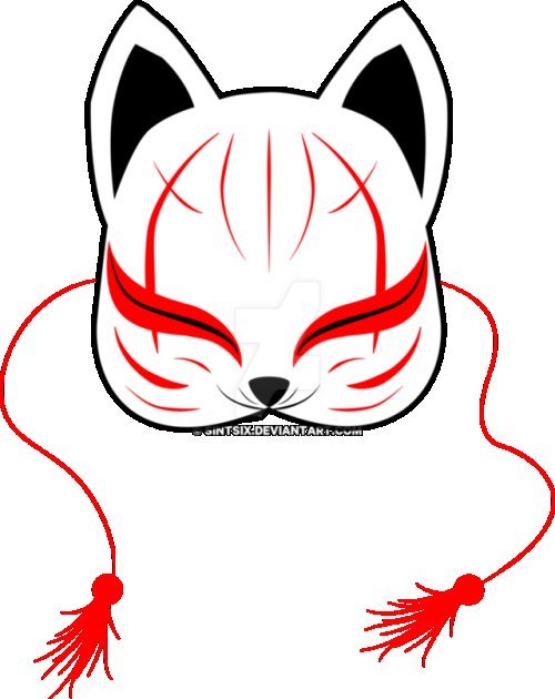 Японская маска Кицунэ