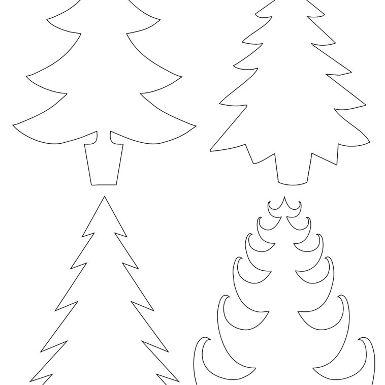 елка из полосок