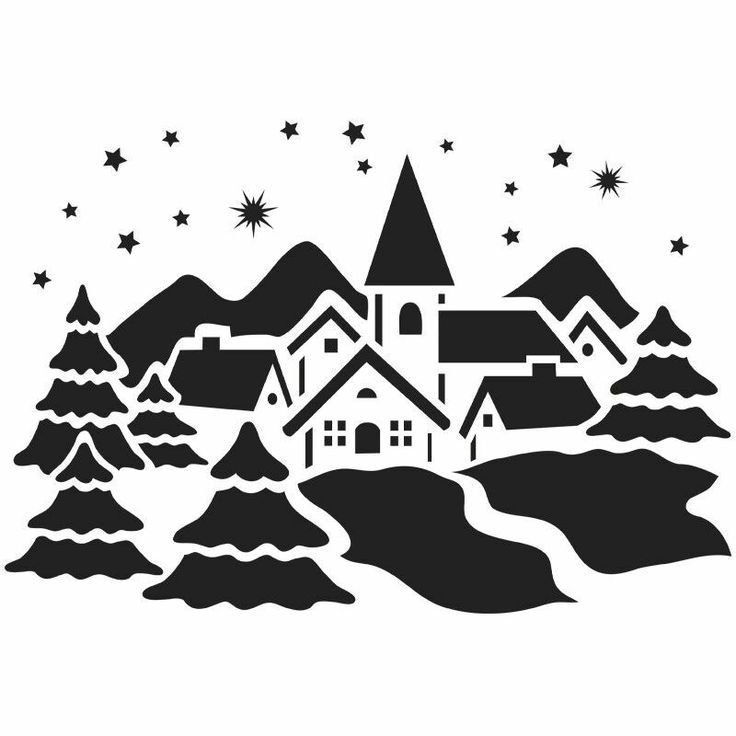 Трафареты для искусственного снега