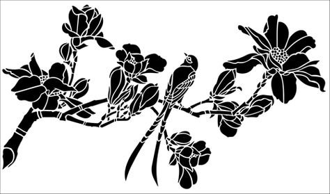 Трафарет ветки