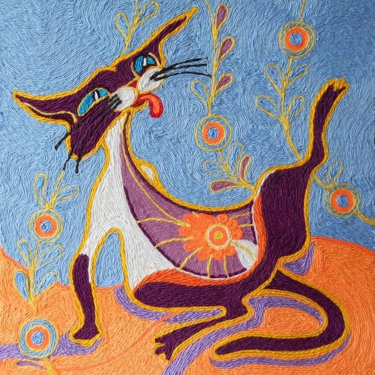 Ниткография Подсолнухи