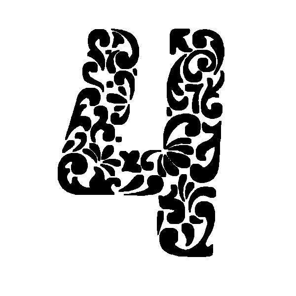 Трафарет "цифры"