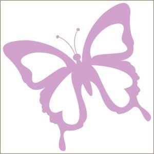 Трафарет бабочки для покраски