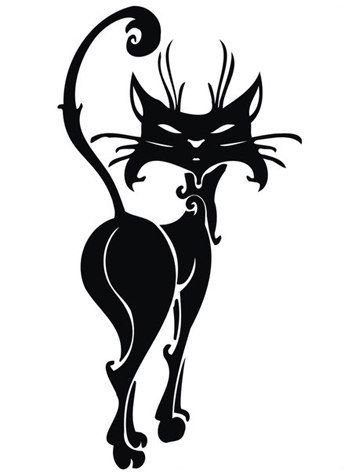 Тату кошка эскизы