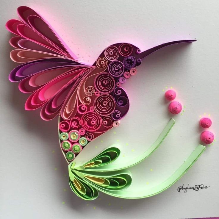 Квиллинг птицы