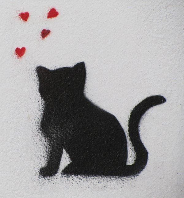 Кот рисунок граффити