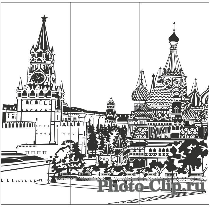 Москва векторное изображение