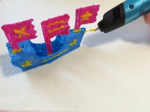 Кораблик из 3д ручки