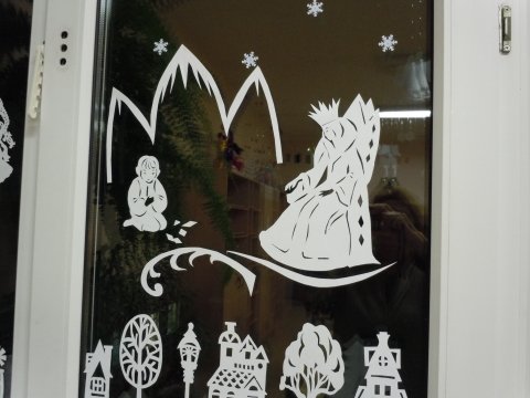 Снежная Королева на окно