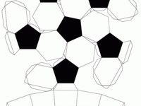 Усеченный икосаэдр футбольный мяч развертка