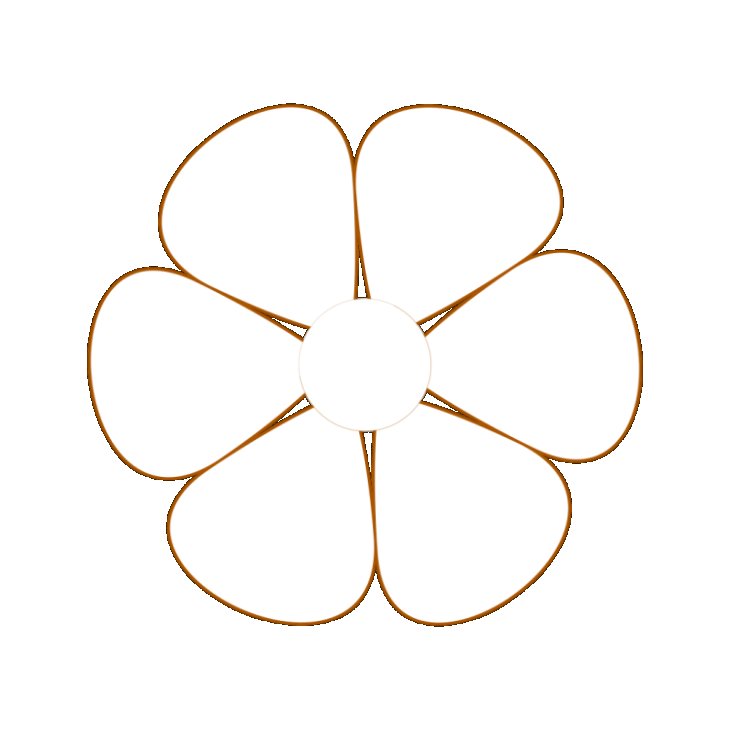 Ромашка трафарет