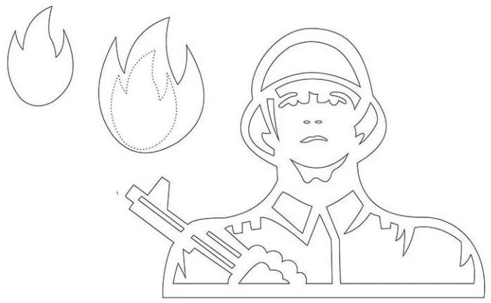 Трафарет военный