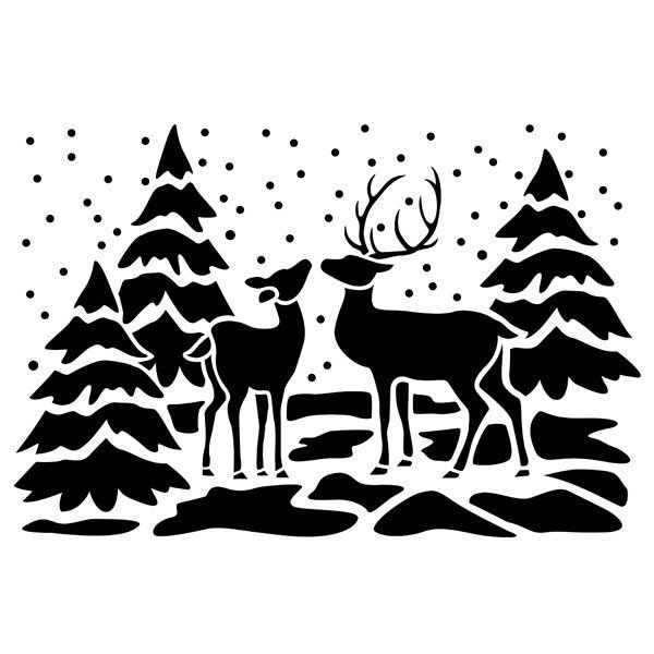 Новогодние силуэты