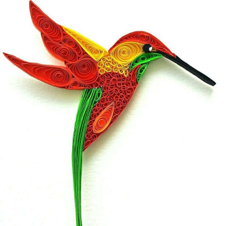 Птица из квиллинга