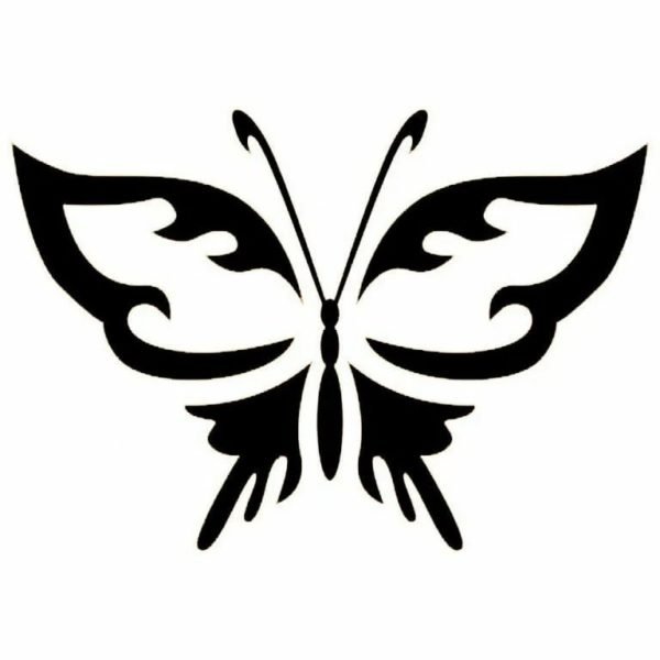 Трафареты бабочек для декора