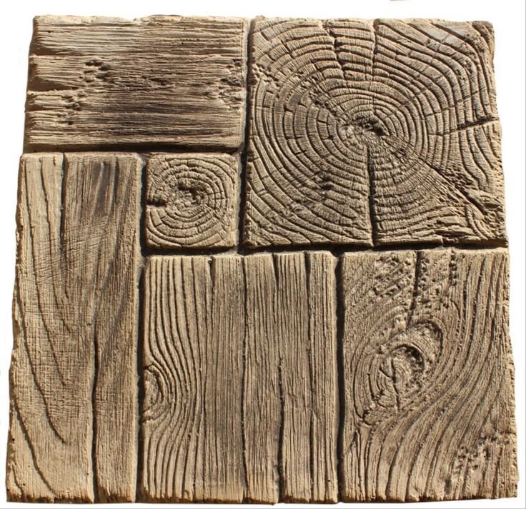 Имитация дерева на бетоне