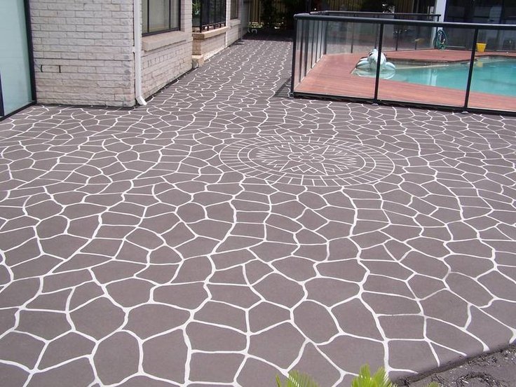 Трафаретный бетон