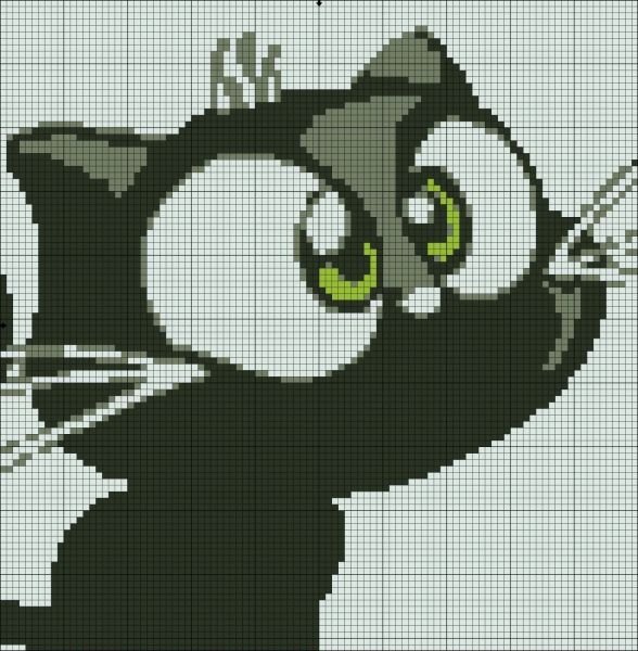 Вышивка крестом кошки