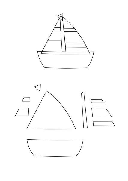 Корабль из фетра выкройка