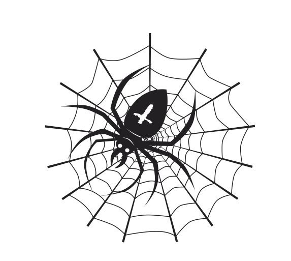 Паук трафарет