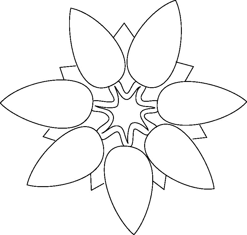 Цветок 7 лепестков