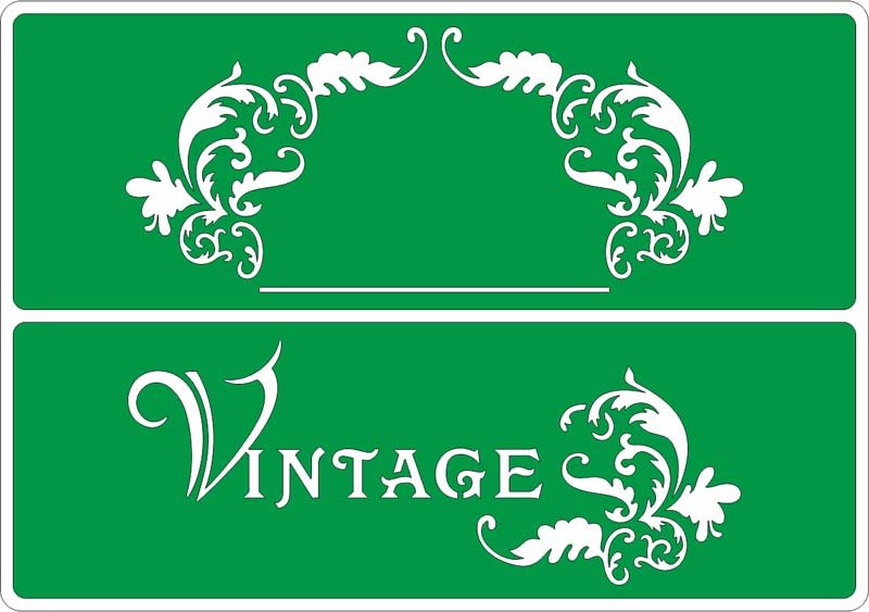 Винтажные трафареты для декора