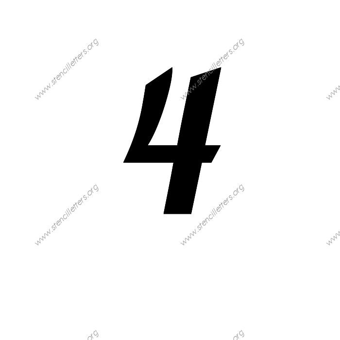 Красивая цифра 4