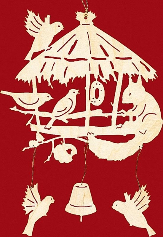 Трафареты на окна кормушка для птиц