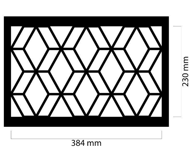 Трафарет для штукатурки геометрия