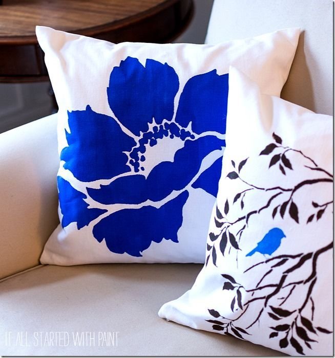 Трафаретная роспись ткани