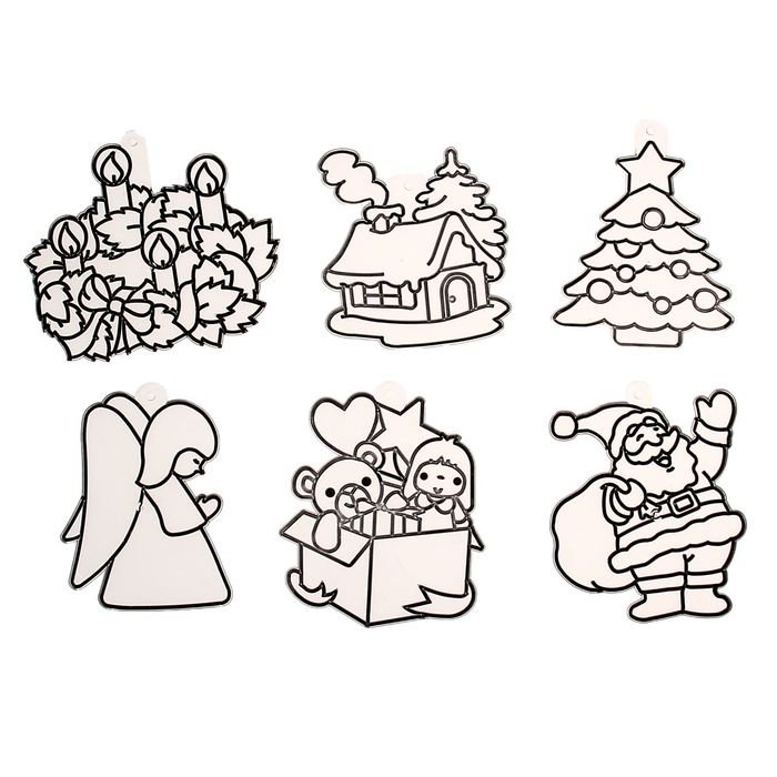 Новогодние наклейки для распечатки